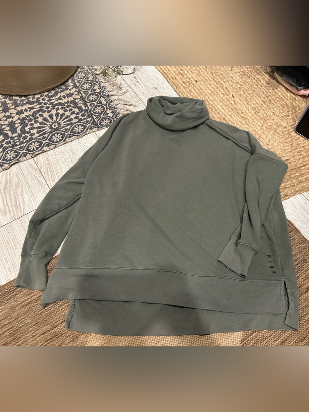 PINK by Victoria's Secret Gray Crew Tee XS